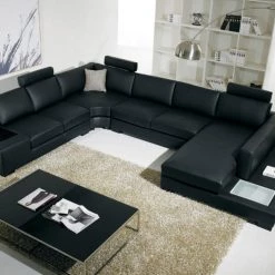 VIG Living Room Divani Casa T35 - Modern Bonded Leather Sectional Sofa