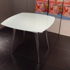 VIG Modrest Brunch Modern White Extendable Dining Table Dining Room