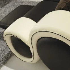 VIG Divani Casa T27C - Modern Brown + Beige Leather Sectional Sofa With Recliners Living Room