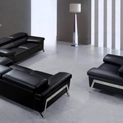 VIG Living Room Divani Casa Encore - Modern Leather Sofa Set