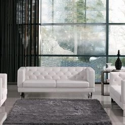 VIG Divani Casa Windsor - Modern Tufted Eco-Leather Sofa Set