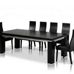 VIG Modrest Maxi Modern Black Oak Dining Table Dining Room