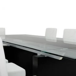 VIG Dining Room Modrest Lisbon - Extendable Glass Dining Table