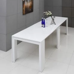 VIG Modrest Morph - Modern Ultra-Compact Extendable White Dining Table By Hollywood Glam Dining Room