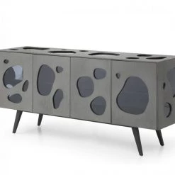 VIG Living Room Modrest Fontana - Modern Grey Buffet