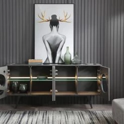 VIG Living Room Modrest Fontana - Modern Grey Buffet