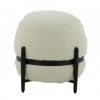 VIG Divani Casa Fouston - Contemporary White Sherpa Ottoman Bedroom