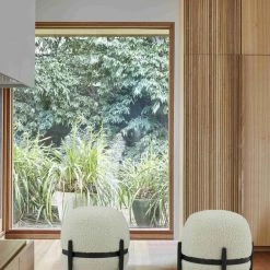 VIG Divani Casa Fouston - Contemporary White Sherpa Ottoman Bedroom