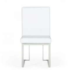 VIG Modrest Fowler - Modern White Leatherette Dining Chair Set Of 2