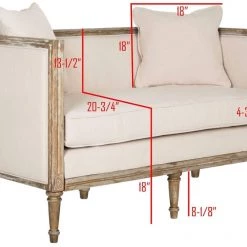 Safavieh Leandra Rustic French Country Settee Living Room