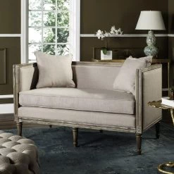 Safavieh Leandra Rustic French Country Settee Living Room
