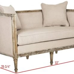Safavieh Leandra Rustic French Country Settee Living Room