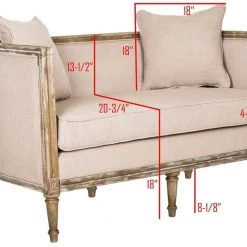 Safavieh Leandra Rustic French Country Settee Living Room
