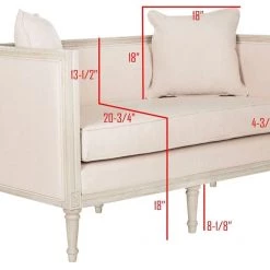 Safavieh Leandra Rustic French Country Settee Living Room