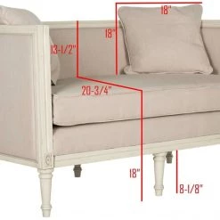 Safavieh Leandra Rustic French Country Settee Living Room