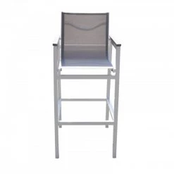 VIG Renava Gulf Outdoor White & Grey Bar Table Set
