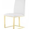 VIG Dining Room Modrest Frankie - Contemporary White & Gold Dining Chair