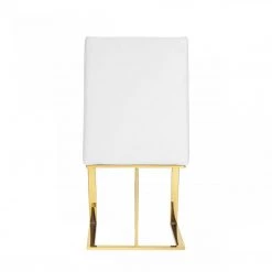VIG Dining Room Modrest Frankie - Contemporary White & Gold Dining Chair