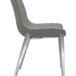VIG Dining Room Modrest - Modern Grey Eco-Leather Dining Chair (Set Of 2)