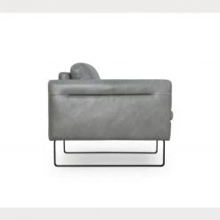Living Room Moroni Frensen Grey Leather Sofa