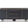 VIG Living Room Nova Domus Cartier Modern Black & Rosegold Buffet