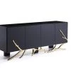 VIG Living Room Modrest Legend Modern Black & Gold Buffet