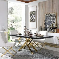 VIG Modrest Legend Modern White & Gold Buffet
