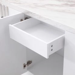 VIG Modrest Kingsley Modern Marble & Stainless Steel Buffet