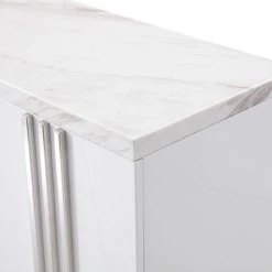 VIG Modrest Kingsley Modern Marble & Stainless Steel Buffet