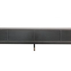 VIG Side & Console Table Modrest Gabrielle - Contemporary Acacia & Gold TV Stand