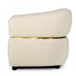 VIG Divani Casa Gannet - Glam Beige Fabric Chair Living Room