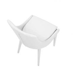 VIG Modrest Lane Modern White Leatherette Dining Chair (Set Of 2)