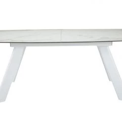 VIG Dining Room Modrest Decker Modern Extendable Ceramic & White Dining Table