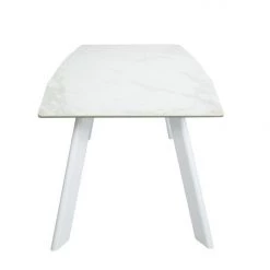 VIG Dining Room Modrest Decker Modern Extendable Ceramic & White Dining Table