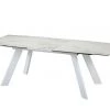VIG Dining Room Modrest Decker Modern Extendable Ceramic & White Dining Table