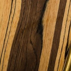 VIG Living Room Modrest Gilcrest - Glam Brown And Gold Marble Coffee Table By Hollywood Glam