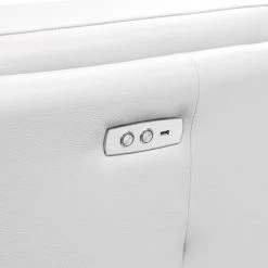 VIG Living Room Divani Casa Gilsum - White Modern Leather U Shaped Sectional Sofa With Recliner