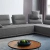 VIG Divani Casa Glendale - Modern Grey Fabric Modular Sectional Sofa
