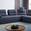 VIG Divani Casa Glendale - Modern Blue Fabric Modular Sectional Sofa