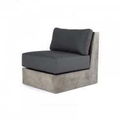VIG Outdoor Modrest Indigo Grey Concrete Sectional