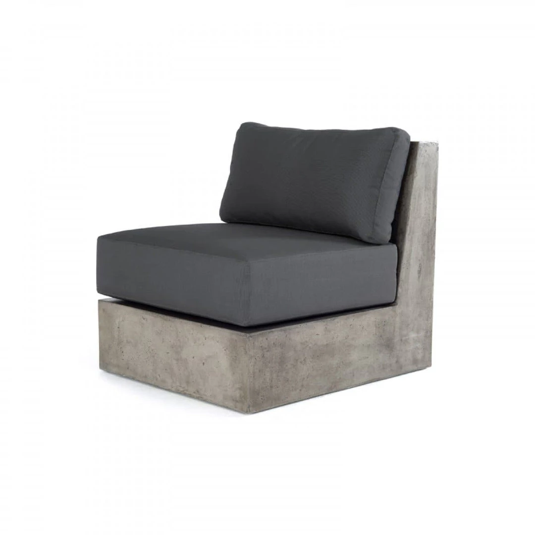 VIG Outdoor Modrest Indigo Grey Concrete Sectional
