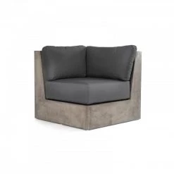 VIG Outdoor Modrest Indigo Grey Concrete Sectional