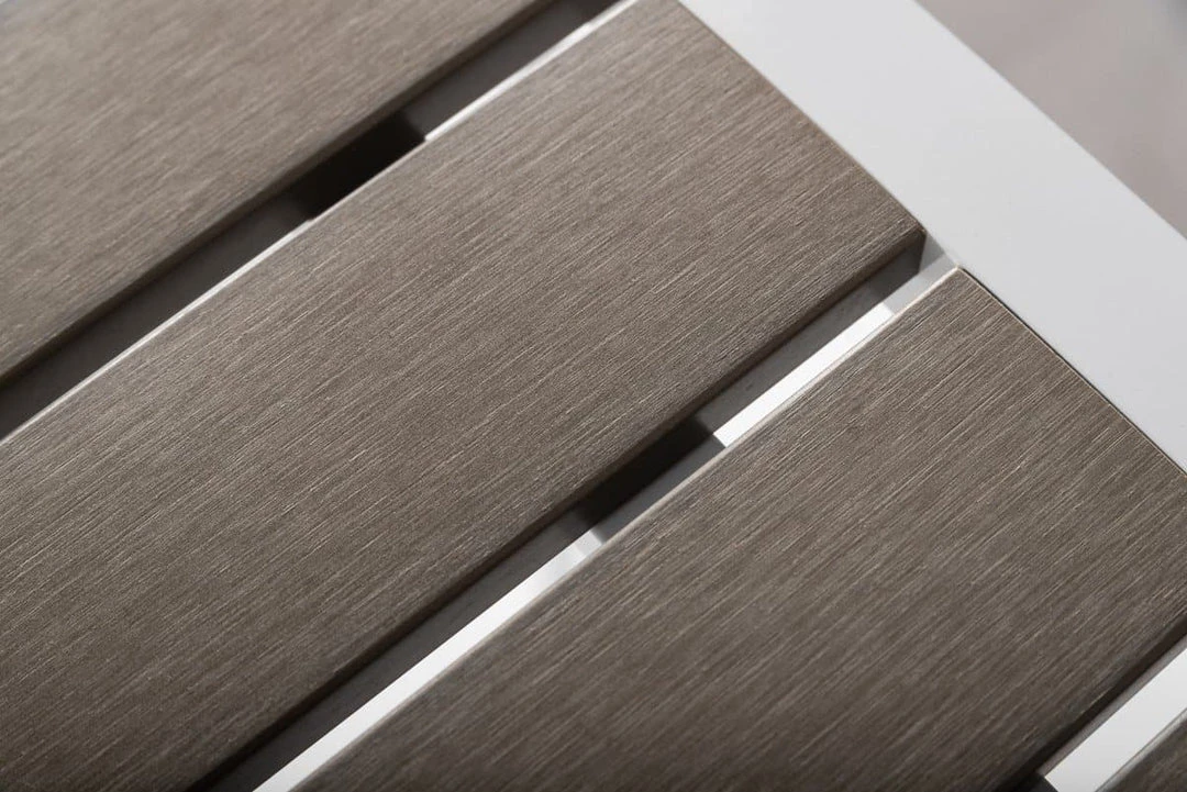 VIG Renava Gulf Outdoor White & Grey Bar Table Set