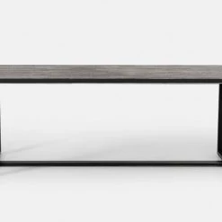VIG Modrest Hardy Modern Black Acacia Dining Table Dining Room