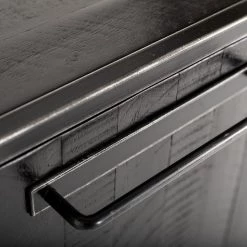 VIG Living Room Modrest Hardy Modern Black Acacia Buffet