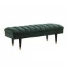 VIG Bedroom Divani Casa Ritner Modern Green Velvet Bench