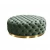 VIG Divani Casa Ritner Modern Green Velvet Ottoman