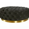 VIG Bedroom Divani Casa Ritner Modern Black Velvet Ottoman