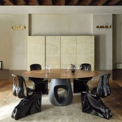 Hollywood Glam Furnitures Her Chair - Gloss Finish Dining Room