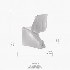 Hollywood Glam Furnitures Her Chair - Gloss Finish Dining Room